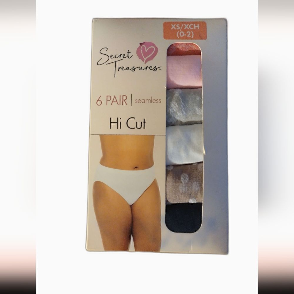 Secret Treasures 6 pair hi cut nwt